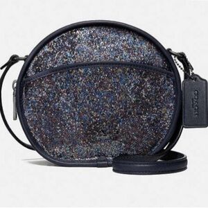 Coach Sparkle Canteen Crossbody Bag - Navy Glitter